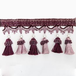 1 M Bag Tassel Curtain Fringe Decorative Curtain Trimmings Fringe Curtain Accessories Lace Trim 1 M Bag H jllDtH