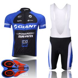 GIANT Team Classical Men's Cycling Jersey Set Short Sleeve Bicycle shirt With Bib Shorts suit Quick-Dry MTB bike Clothing Y103008