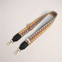 DIY Women's Shoulder Bag Hanger Coloured Belt Bag Straps Accessories Adjustable Rainbow Handbag Strap Decorative