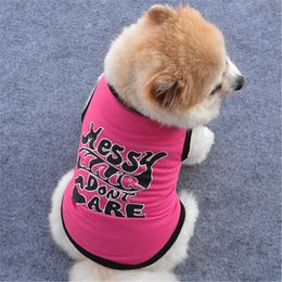 Cute Pink Summer Pet Dog Clothes for Dogs French Bulldog Clothes for Summer Small Dog Vests Soft Beautiful Pet Clothes for Cat Y200922