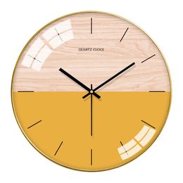 Modern Clock Gold Nordic Living Room Bedroom Silent Clocks Home Decor Creative Wall Watch Duvar Saati FZ211 LJ201204