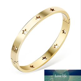 Rose Gold Silver Cuff Bangle Star Fashion Women Jewellery Gift Bracele Love Heart CCBT99-S