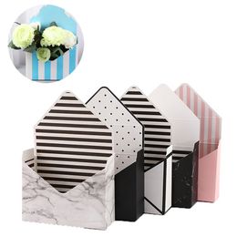 Folding Flower Boxes Creative Envelope Shape Gifts Wrap Mother's Day Birthday Gift Flowers Packaging Desktop Decoration Floral