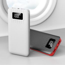 power bank with emergency flashlight digital display 2 USB output and Type-c Micro 2 input fashionable design Free shipping