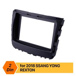 9 inch In Dash 2 din Fascia Panel Bezel Trim kit Cover Trim For 2018 SSANG YONG REXTON OEM Style radio frame