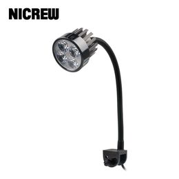 NICREW Aquarium LED lighting Clip-On LED Spotlight Touch Sensor Switch White LED Clamp Lamp for Fish Tank 6500K 4W 480LM Y200922