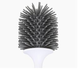 Toilet Brush Rubber Head Holder Silicon Cleaning Brush For Toilet Wall Hanging WC Bathroom Brush Household Accessories