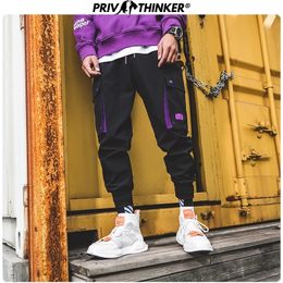 Privathinker Men Cargo Pants Safari Style Joggers Men's Hip Hop Casual Harem Pants Streetwear Spring Vintage Male Trousers 201118