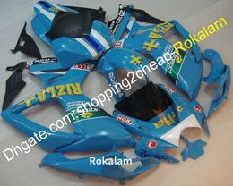 For Suzuki Cowlings 2006 2007 GSXR-600 GSXR 750 K6 GSXR600 GSXR750 06 07 Motorbike Body Fairing Kit Blue Black (Injection molding)