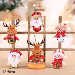 Christmas Decorations 1PC Merry Ornaments Gift Santa Claus Snowman Bell Toy Hanging Pendant For Home1