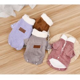 Winter Thicken dog clothes for small dog Soft Fleece pet coat for Chihuahua Bulldog puppy Warm Jacket for Cat Dog clothing 201114