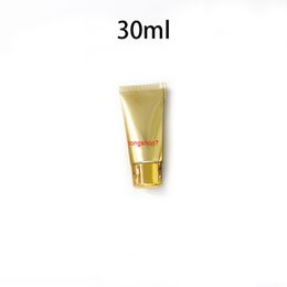 30ml 50ml 80ml 100ml Gold Aluminium Plastic Soft Tube Cream Squeeze Bottle Body Lotion Packaging Empty Cosmetic Containershipping