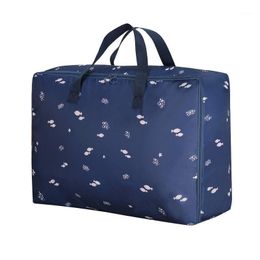 Storage Bags Portable Printed Bag Anti-dust Wardrobe Quilt Clothes Handle Container Waterproof Travel Package Closet Organiser