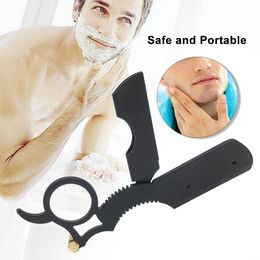 Professional Straight Edge Barber Razor Stainless Steel Blade Men's Hair Shaver Antique Shaving Tool W7779