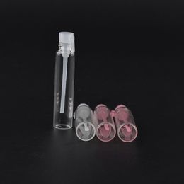 100pcs/Lot Hot 1ml Mini Glass Small Sample Vials Perfume Bottle 2ml 3ml Fragrance Test Tube Trial Bottle