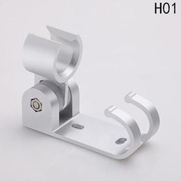 Bath Accessory Set Adjustable Shower Holder Aluminum Wall Mounted Silver Hand Stand Bracket For Bathroom Accessories Handheld Holder1