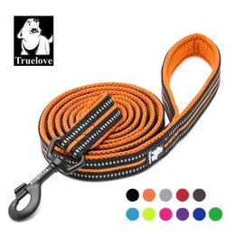 Truelove Soft Mesh Nylon Dog Leash Double Trickness Running Reflective Safe Walking Training Pet Dog Lead Leash Stock Hot LJ201113