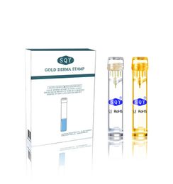 Hydra Needle 19 Aqua Micro Channel Mesotherapy Gold Needle Fine Touch System Skin Rejuvenation Anti-Aging derma stamp DHL