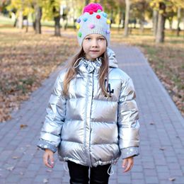 Jaqueta de inverno infantil para meninas casacos de algodão com capuz quente bebê jaquetas para meninos dupla face à prova d 'água anti-neve parkas lj201125