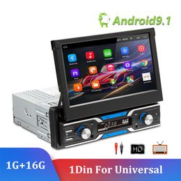 1Din Android 9.1 Car Radio 7'' For Universal Nissan Kia Skoda Passart Car Multimedia Player GPS Navigation Wifi MP5