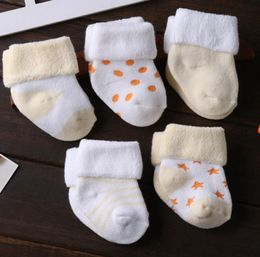 Winter Baby Socks Thicken Cotton Newborn Girls Sock Warm Infant Boy Socks Toddler Footsocks Children Footwear Baby Clothing DW6160