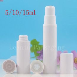 5ml 10ml 15ml Empty Sample Airless Pump Tube White Small Cosmetic Bottle Spray Lotion Cream Containersbest qualtity