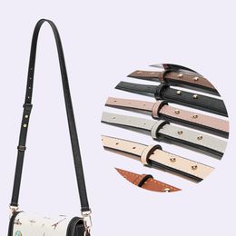 Women PU Adjustable Thin Colorful Bag Strap Leather Fashion Solid Color Long Shoulder Bag Belt Replacement Bag Parts Accessories171f