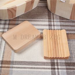 Wood Soap Dish Washboard Shaped Draining Soap Tray Storage Rack Holder Stand Soap Box For Bathroom Sink Bath Shower Plate