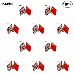 UK China Friendship Brooches Lapel Pin Flag badge Brooch Pins Badges