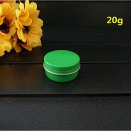 20g 20ml 39*20mm Refillable Empty Round Aluminium Box Metal Tin Cans Portable Cream Container DIY Green Jar Tea Pothigh qualtity