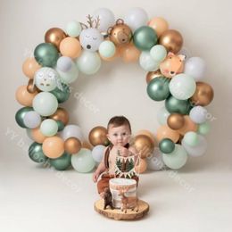 80pcs/lot Baby Shower Gold DIY Balloon Arch Kit Grey Latex 1 Supplies Backdrop Wedding Birthday Party Decor 201125