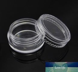 100pcs/lot Plastic PS 5g loose powder jar,5ml clear color cream jar, eyeshadow case cosmetic packing