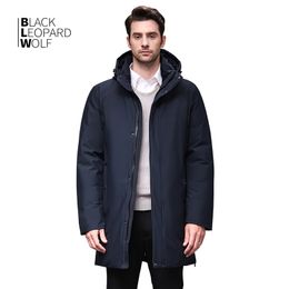 Blackleopardwolf Winter Men Coat Detachable Hood Warm Jacket Cotton Padded Winter down jacket Men Clothes BL-852 201217