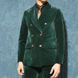 Vintage Mens Designer Suits Two-piece Velvet Peaked Lapel Groom Tuxedos Customised Made jacket and pants Business Men Suits