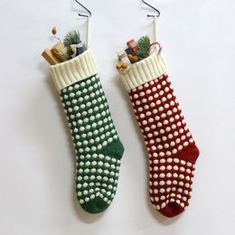 New Personalized High Quality Knit Christmas Stocking Gift Bags Knit Christmas Decorations Xmas Stocking Large Decorative Socks Wholesale