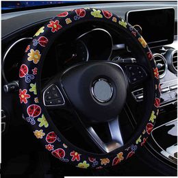 accessories for beetles UK - Universal Car Steering Wheel Cover Steering Covers Suitable Auto Steering-Wheel Cover Car-styling Beetle Print Car Accessories