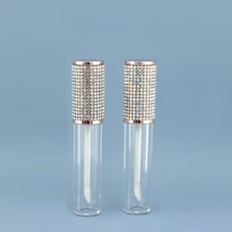 6ML Lip Gloss Tubes Transparent Bottle Body Plastic Empty with Rhinestones Filling Bottles Cosmetic Containers