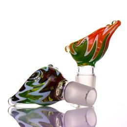 Magic lamp style Glass Bowl colorized Bowls thick hookahs Nice color 14mm 18mm colorful new design