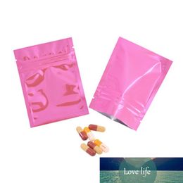 100Pcs 14x20cm Heat Seal Aluminium Foil Zip Lock Bags Recyclable Self Sealing Candy Nuts Packing Pouches