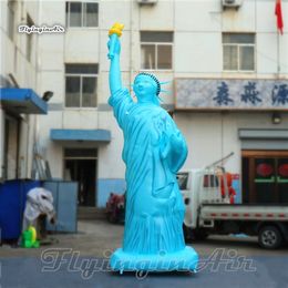 Parade Performance Inflatable Statue Of Liberty 5m Personalized Air Blown Goddness Statue Replica Balloon For Outdoor Event Show