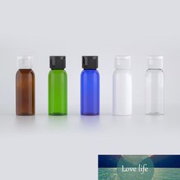 100pcs 30ml Empty Travel Plastic Bottle Flip Screw Cap,30CC Square Small Cosmetic Container Bottles Sample Cosmetic Packaging
