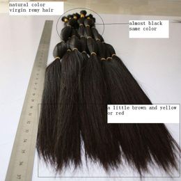 100g Indian braiding hair bulk no weft Straight wave Hair Bulk For Braiding 3Packs 10 to 26 Inch Natural Colour Hair Extensions, Free DHL