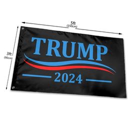Trump 2024 Flag for Outdoor Flags 3' x 5'ft 100D Polyester Fast Shipping Vivid Color With Two Brass Grommets