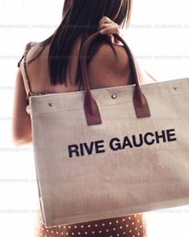 Top Women Handbags Rive Gauche Tote Shopping Bag Handbag High Quality  Fashion Linen Large Beach Bags Luxury Designer Travel Crossbody Shoulder  Wallet Purses From Top_store01, $57