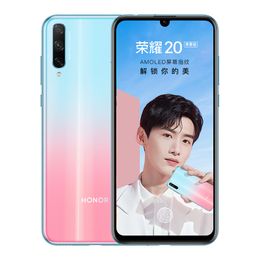 Original Huawei Honor 20 Lite 4G LTE Cell Phone 6GB RAM 64GB 128GB ROM Kirin 710F Octa Core 48MP 4000mAh Android 6.3" Full Screen Fingerprint ID Face Smart Mobile Phone