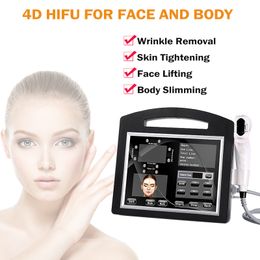 4d hifu wrinkle removal machine skin lift equipment 8 catridges 12 lines each shots body shape slim machine free