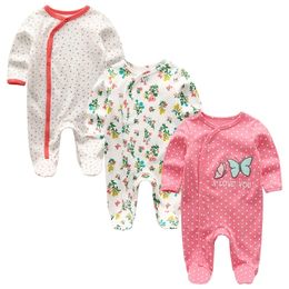 Baby Clothes Rompers Newborn Girls Clothing ropa bebe Full Sleeve Cotton Infantil Costumes roupa menina Baby Pyjamas 201029