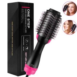 One Step Hot Air Brush Household Hair Dryer Brushs & Volumizer Curler Straightener Salon Hair Styling Tools With box DHL