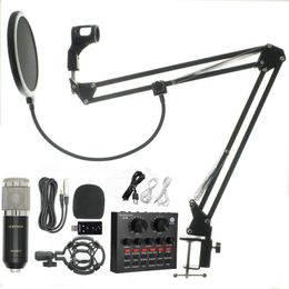 bm 800 Microfono kit Studio Microphone Recording Condenser Karaoke Microphone For Audio Sound Recording Microphone