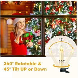 New Years Flameless Remote Taper Candles LED Tea Light for Home Dinner Party Christmas Tree Decoration Lamp Y200531